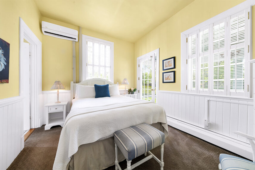 A deluxe room at The Charles Hotel in Niagara-on-the-Lake.