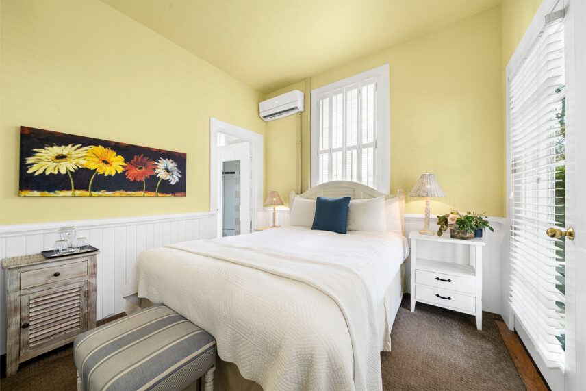 A deluxe room at The Charles Hotel in Niagara-on-the-Lake.