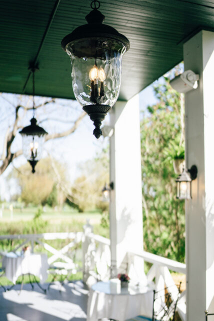 A porch light at The Charles Hotel in Niagara-on-the-Lake.