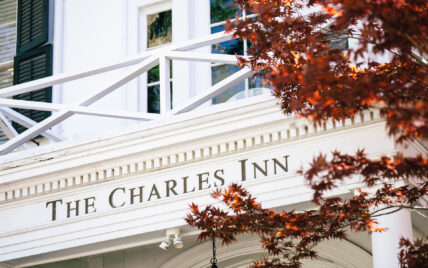 The entrance to The Charles Hotel in Niagara-on-the-Lake.