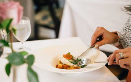 A dish served at Hob Nob Restaurant in Niagara on the Lake