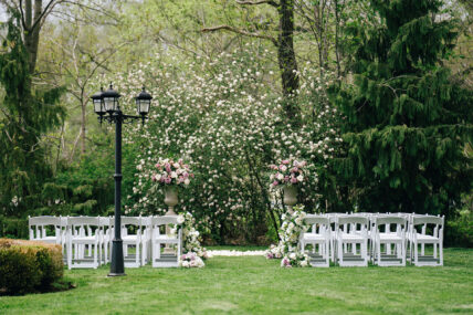 An outdoor wedding venue The Charles Hotel in Niagara-on-the-Lake.