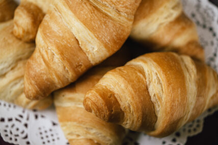 Stacked croissants at Harbour House Hotel in Niagara-on-the-Lake.