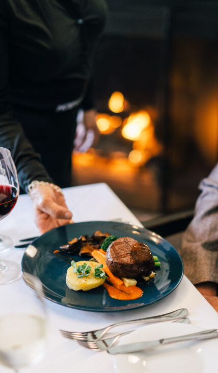 Filet Mignon being served at a Niagara's Finest Hotels location in Niagara-on-the-Lake.