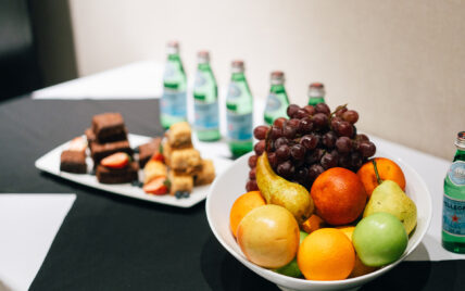 Food provided in a meeting room at one of Niagara's Finest Hotels.