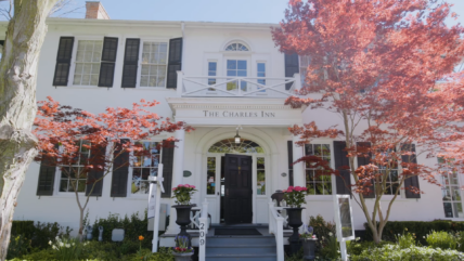 The entrance to the Charles Inn, in Niagara-on-the-Lake.