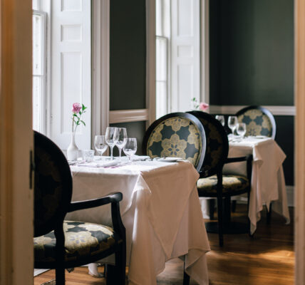 The dining room in The Charles Hotel in Niagara-on-the-Lake.