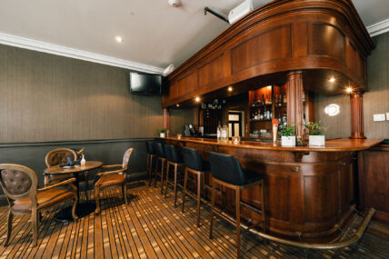 The bar area at The Charles Hotel in Niagara-on-the-Lake.