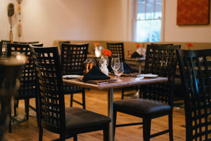 The dining room at the Shaw Club in Niagara-on-the-Lake.