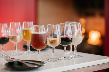 Beer, Wine and Whisky flight at Gretzky Estates Winery