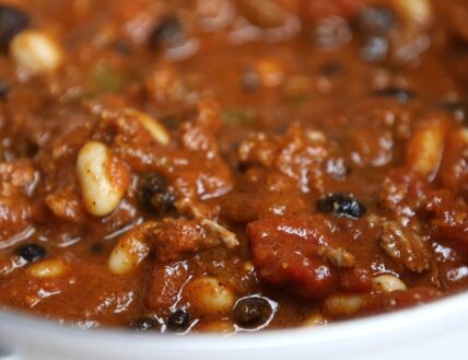 Chili Con Carne, a delicious spicy beef stew in Niagara-on-the-Lake.