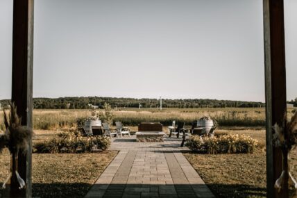 Patio area at Queenston Mile Vineyard in Niagara on the Lake