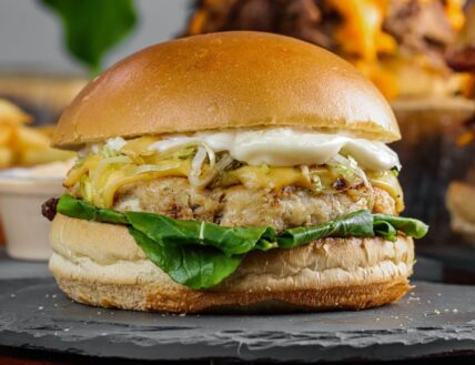 Zees Grill’s grilled tuna burger for summer BBQ in Niagara-on-the-Lake.