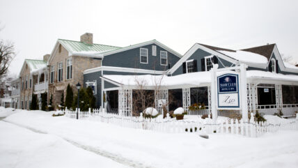 The Shaw Club Hotel in Niagara-on-the-Lake during the winter
