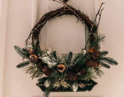 woodsy Christmas wreath diy