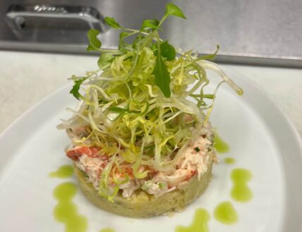Lobster salad with fingerling potatoes and fresh herbs in Niagara-on-the-Lake.