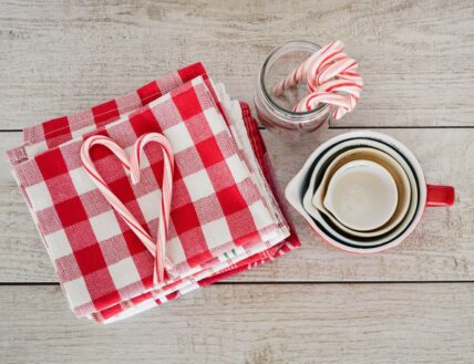Peppermint candy canes ready to be used to make peppermint cookies in Niagara-on-the-Lake.