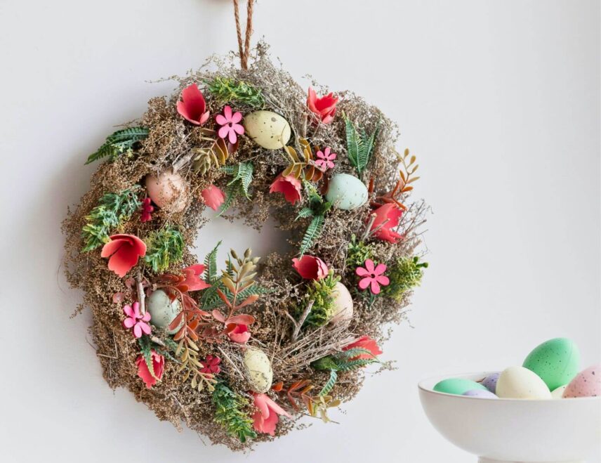 How to Make Your Own Easter Egg Wreath