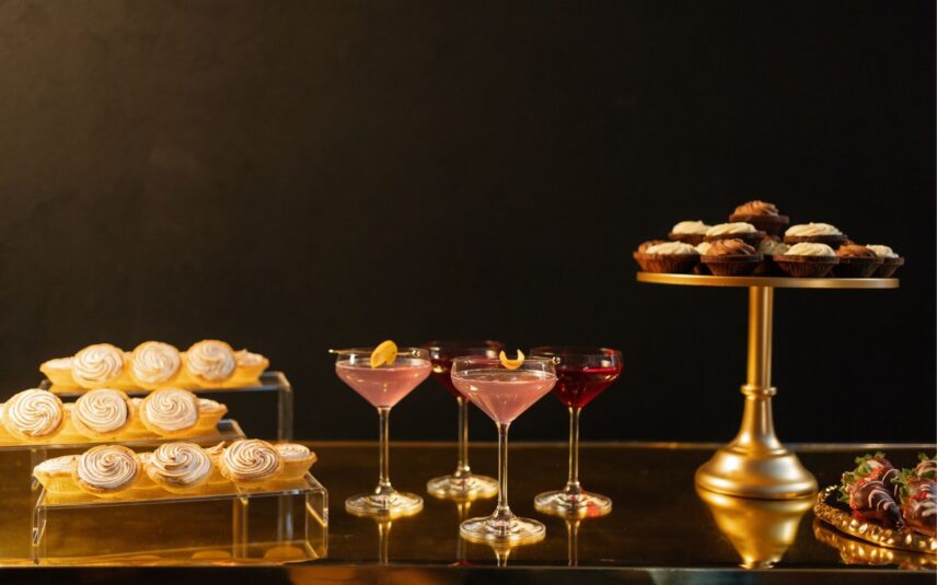 Dessert and Martini Bar in the Luxe Lounge at Amo Estate Winery