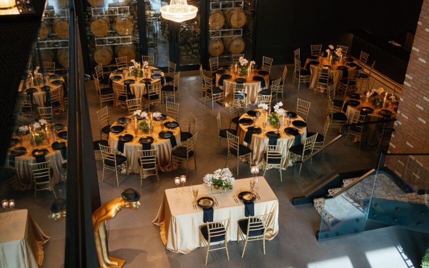 An initiate wedding reception at the luxurious venue Amo Estate Winery