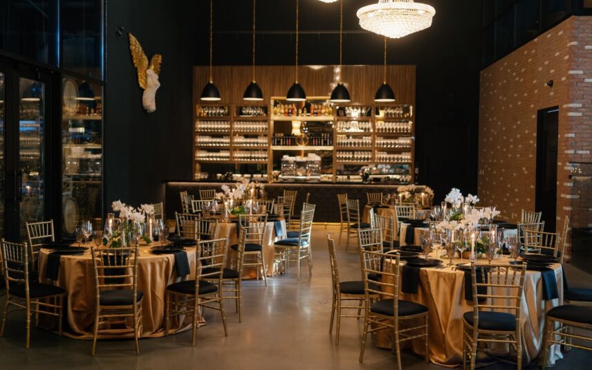 A luxury Ontario winery wedding reception at Amo Estate Winery