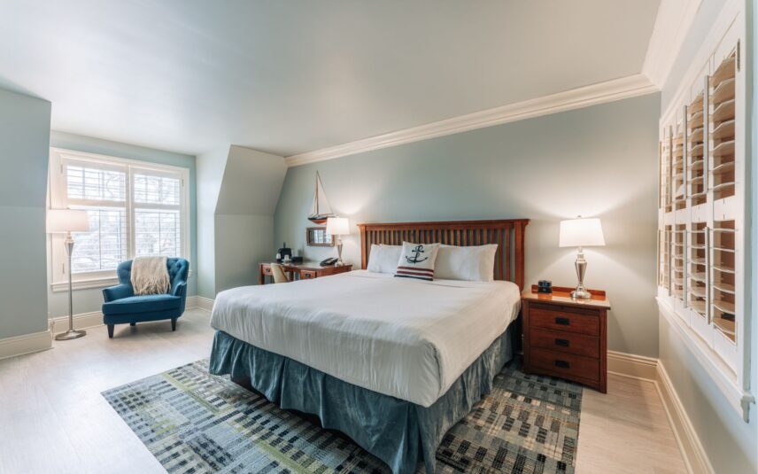 A premium room at Harbour House Hotel in Niagara-on-the-Lake.