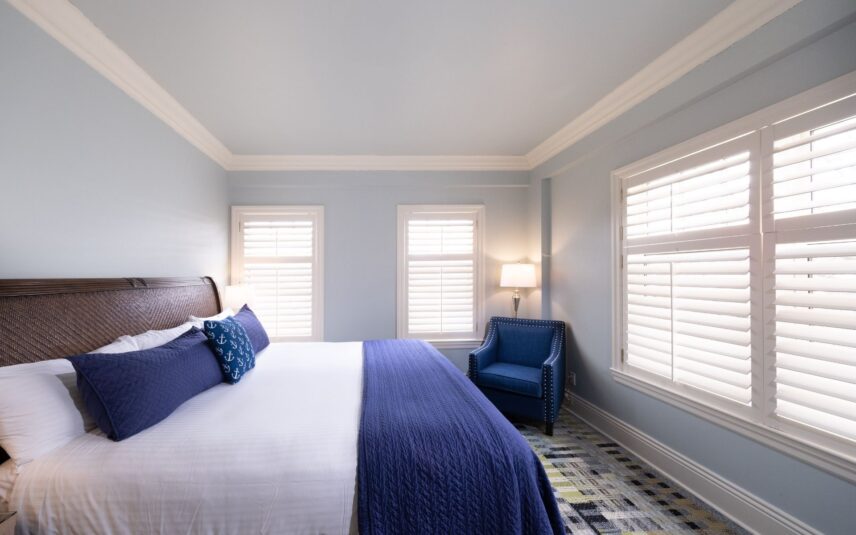 A Harbourview Suite at Harbour House Hotel in Niagara-on-the-Lake.