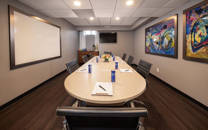 A boardroom at the Shaw Club in Niagara-on-the-Lake